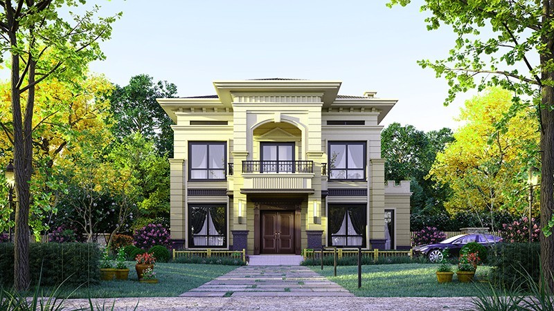 东莞中式合院住宅，开放庭院与邻里乡亲更亲近